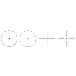 VictOptics 1x28x40 4 Reticule, 6 Level Red Dot Sight -Archery Discount Store 1565576856