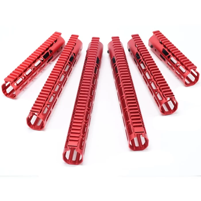 Red Ultralight M-Lok Free Float Handguard 9 Inch 3 Red Ultralight M-Lok Free Float Handguard 9 Inch