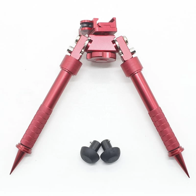 Tactical Aluminium Picatinny Bipod - Red 7 Tactical Aluminium Picatinny Bipod - Red - Image 5