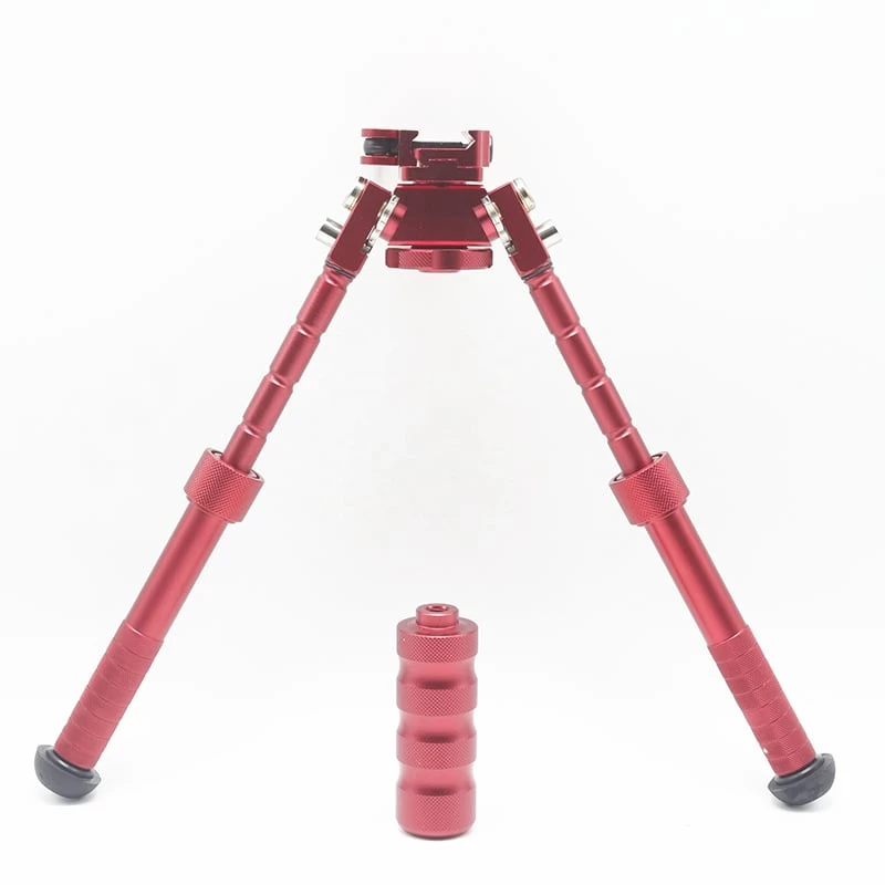 Tactical Aluminium Picatinny Bipod - Red 5 Tactical Aluminium Picatinny Bipod - Red - Image 3