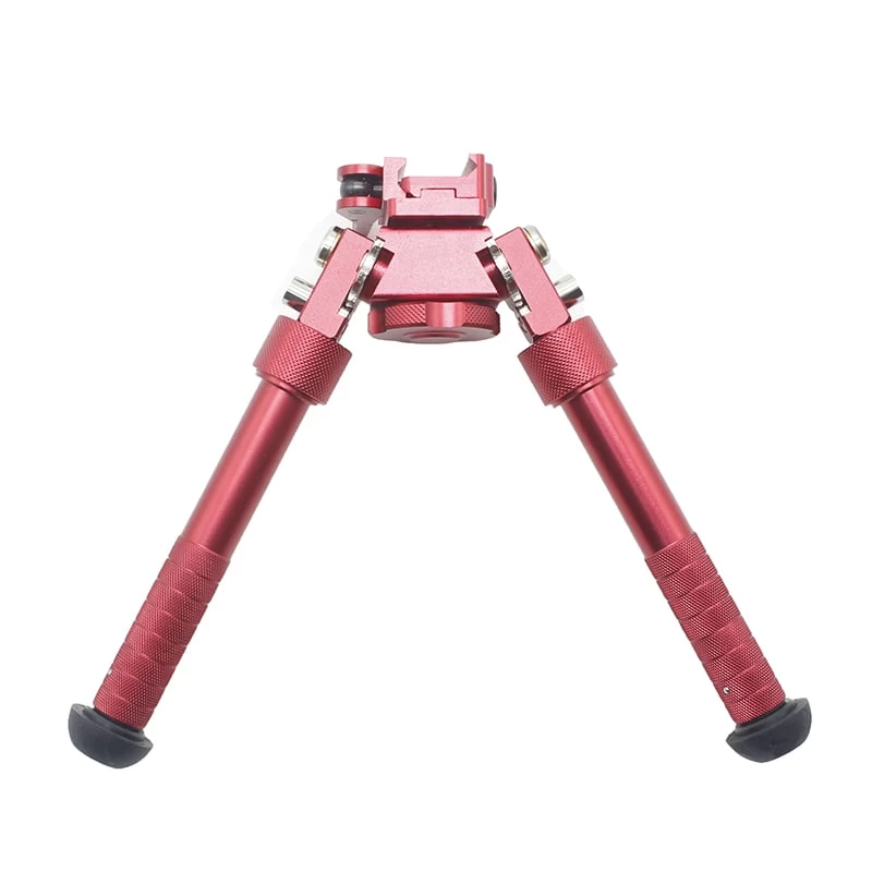 Tactical Aluminium Picatinny Bipod - Red 3 Tactical Aluminium Picatinny Bipod - Red