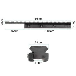 Rifleworks Dovetail 11mm To 20mm Picatinny Extended Tactical Scope Base -Archery Discount Store HTB1433CXQL0gK0jSZFtq6xQCXXaE