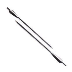 20 Inch Black Carbon Crossbow Bolts Pk 6
