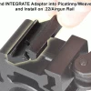 Rifleworks Airgun To Picatinny Low Pro Snap-in Adaptor Pk 2 -Archery Discount Store MNT DT2PW01 APP 2