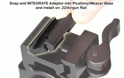 Rifleworks Airgun To Picatinny Low Pro Snap-in Adaptor Pk 2