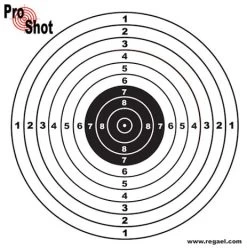 ProShot Pistol Targets (Box Of 800) - 17cm