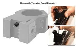 UTG PRO 1"/2PCs Medium Profile P.O.I Dovetail Rings -Archery Discount Store RDU012515 FEA 3