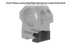 UTG PRO 1"/2PCs Medium Profile P.O.I Dovetail Rings -Archery Discount Store RDU012515 FEA 4