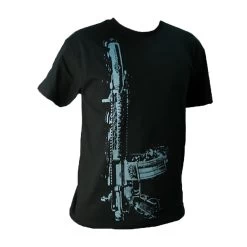 Yankee Hill Machine Black Vertical Rifle T-Shirt - Large