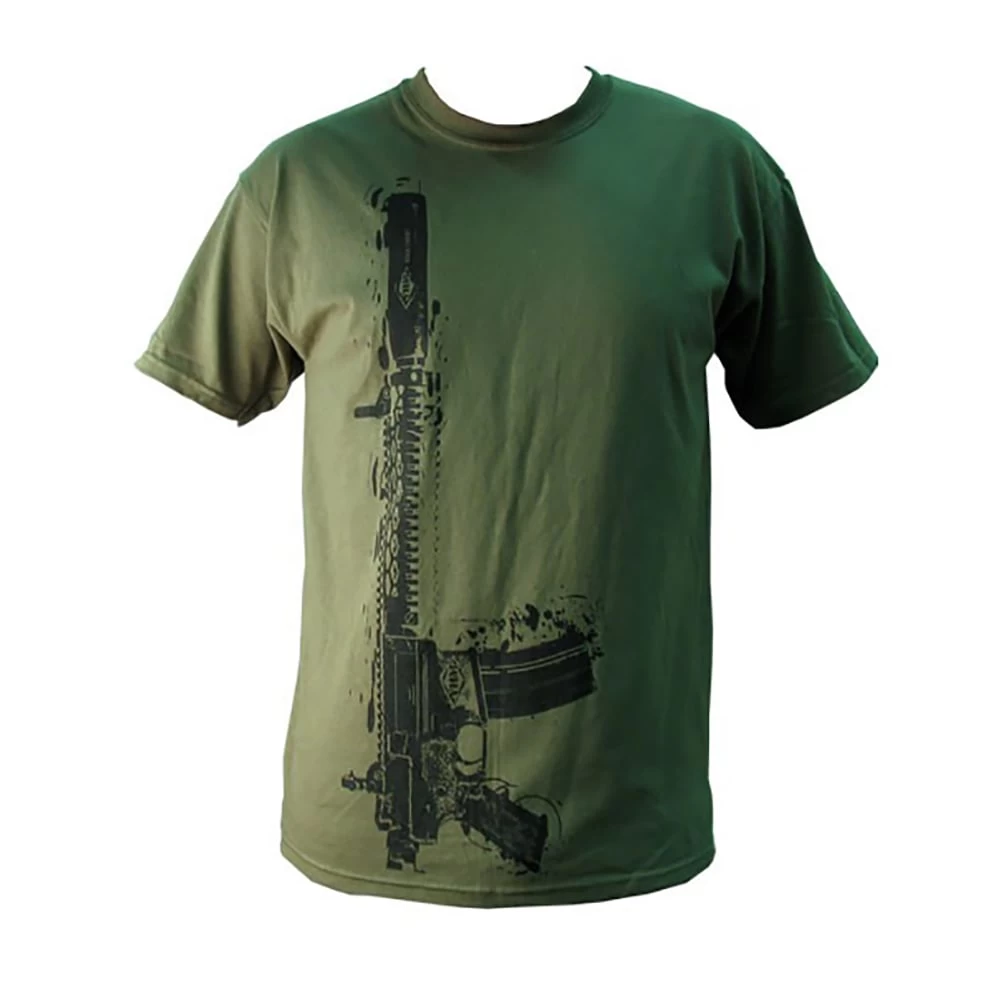 Yankee Hill Machine Green Vertical Rifle T-Shirt - Medium 3 Yankee Hill Machine Green Vertical Rifle T-Shirt - Medium