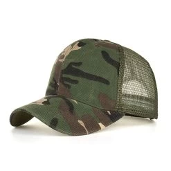 Green Camouflage Mesh Baseball Cap