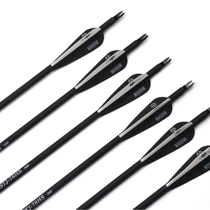 32 Inch Black White Mixed Carbon Arrows X 12 3 32 Inch Black White Mixed Carbon Arrows X 12