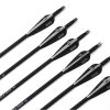 30 Inch Black White Mixed Carbon Arrows X 24