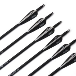 30 Inch Black White Mixed Carbon Arrows X 24
