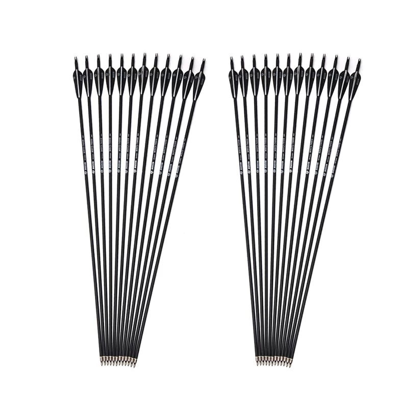 32 Inch Black White Mixed Carbon Arrows X 12 7 32 Inch Black White Mixed Carbon Arrows X 12 - Image 5