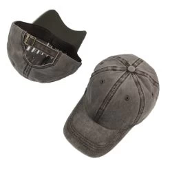 Brown Cotton Washed Vintage Baseball Cap