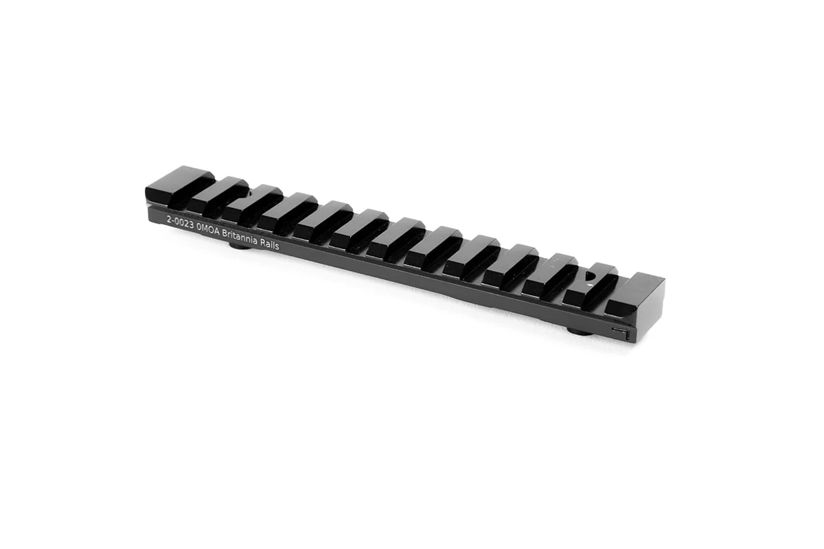 Britannia Rails Sako 75/85 Action I (75) / 85 Action XS (85) Aluminium Picatinny Rail 0MOA - Black - 2-0023 4 Britannia Rails Sako 75/85 Action I (75) / 85 Action XS (85) Aluminium Picatinny Rail 0MOA - Black - 2-0023 - Image 2