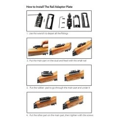 Rifleworks Picatinny Rail 3 Slot Bipod Adaptor W Swivel Stud 13 Rifleworks Picatinny Rail 3 Slot Bipod Adaptor W Swivel Stud -Archery Discount Store m2747