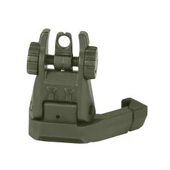IMI Defense Polymer Rear Flip Up Sight 45 Degrees Offset - Olive Drab Green -Archery Discount Store t2763
