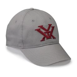 Vortex Optics Ladies Grey Maroon Cap -Archery Discount Store vtx app cap grey maroon fr w